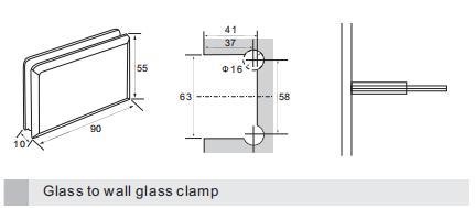 Top /Bottom Pivot Glass Door Shower Hinge 360° Open/Close And Adjustable Movable Header Function