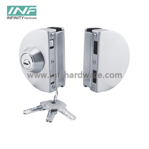 Security with Key Stainless Steel Glass Door Lock