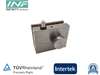 Stainless Steel Patch Bottom Lock with Knob for Sliding Folding Glass Door System