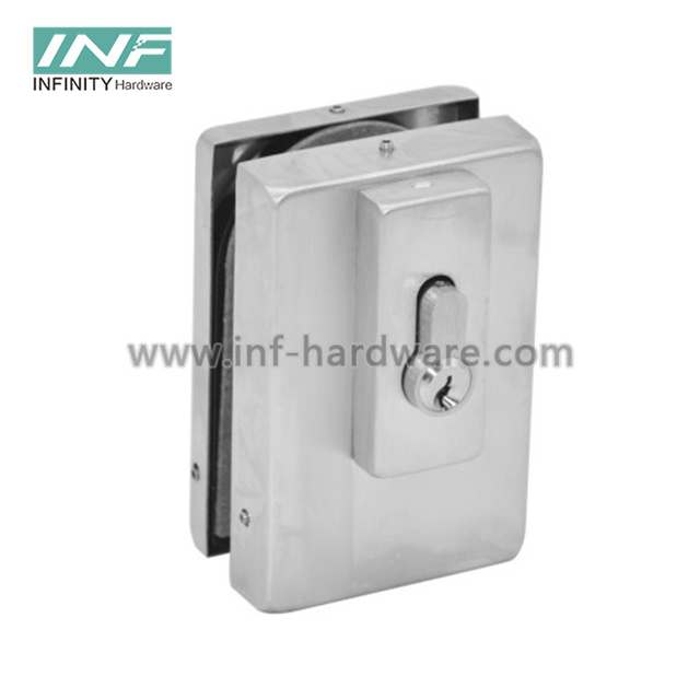 Security Square Stainless Steel Cover Office Glass Door Patch Fitting