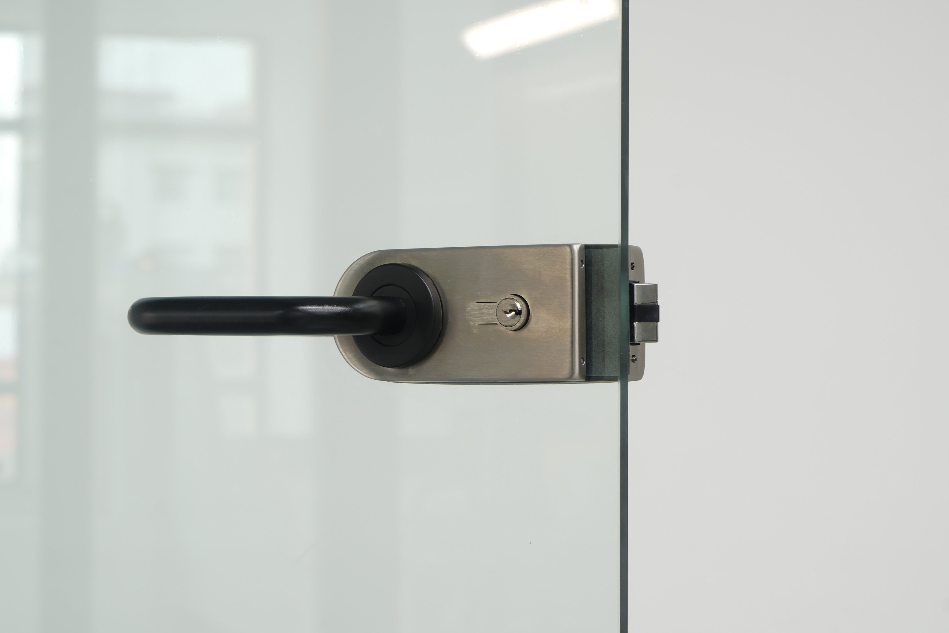 Stainless Steel Freamless Glass Door Lock for Glass Fitting