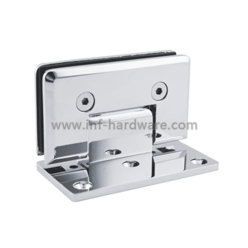 Solid Brass Types Glass to Wall Side Plate Shower Hinge