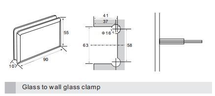 Top /Bottom Pivot Glass Door Shower Hinge 360° Open/Close and Adjustable Movable Header Function